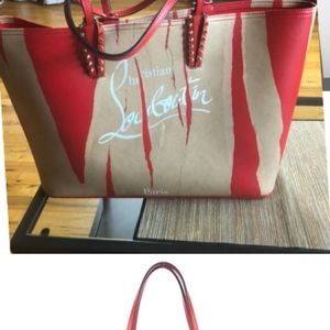 Christian Louboutin Kraft Bag/ Matching Wallet